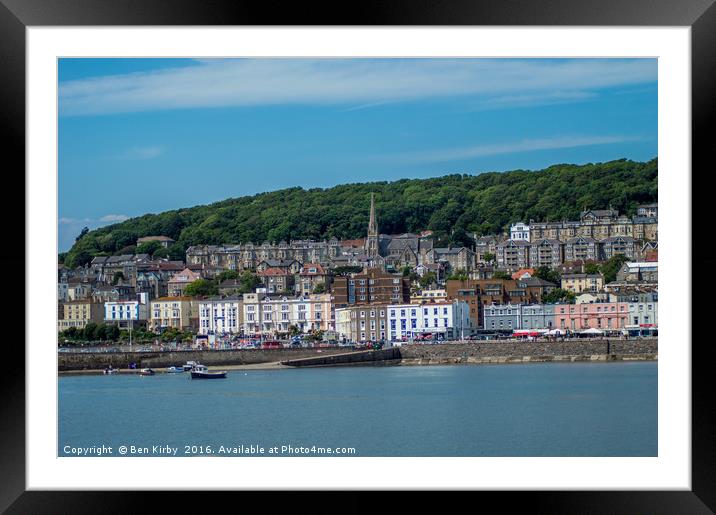 Weston Old Town & Harbour  Framed Mounted Print by Ben Kirby