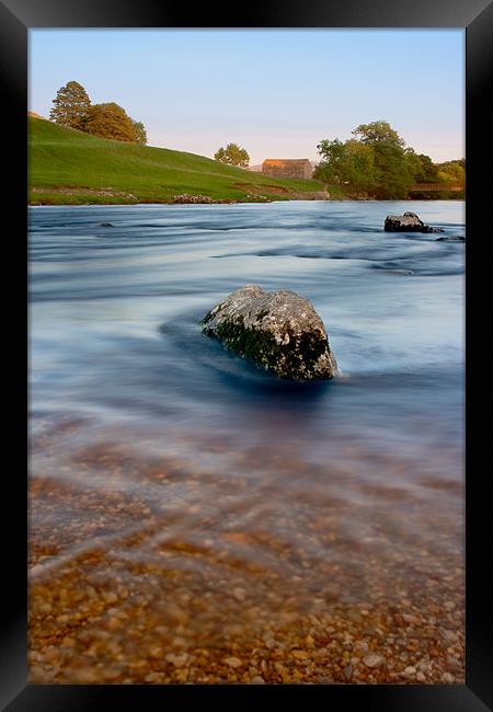 Majestic Sunset on the River Wharfe Framed Print by Jim Round