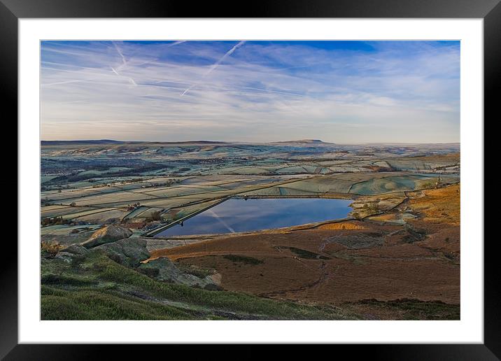 Majestic Sunrise over Yorkshire Dales Framed Mounted Print by Jim Round