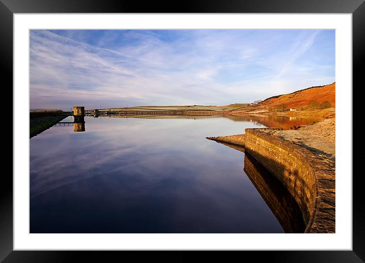 Tranquility at Embsay Reservoir Framed Mounted Print by Jim Round