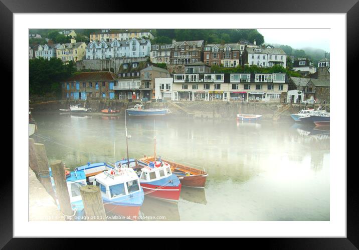 Mist in the Harbour Framed Mounted Print by Philip Gough