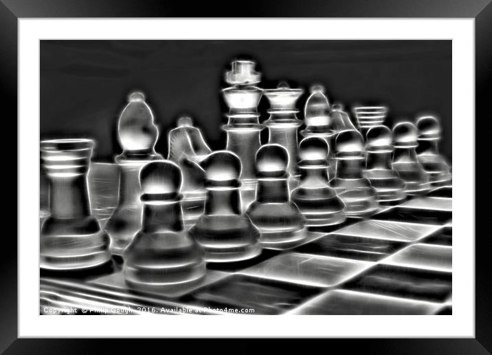 Dramatic Chess Framed Mounted Print by Philip Gough