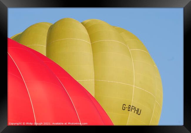 Balloons in the sky Framed Print by Philip Gough