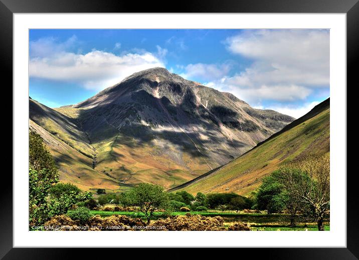 Wastwater Light Framed Mounted Print by Philip Gough
