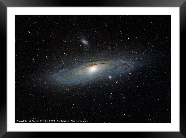Andromeda galaxy from Northern hemisphere Framed Mounted Print by Ragnar Lothbrok