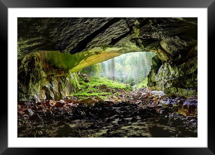 Coiba Mare cave in Romania, entrance Framed Mounted Print by Ragnar Lothbrok