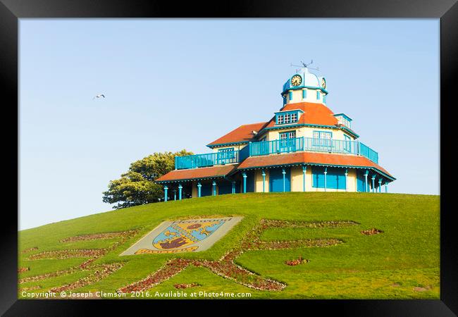 Fleetwood mount pavilion in Lancashire Framed Print by Joseph Clemson