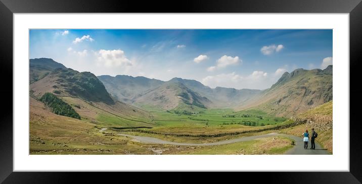 Lake District Panorama Framed Mounted Print by George Cairns