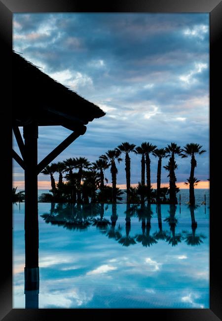 Pool, sea and sky Framed Print by George Cairns
