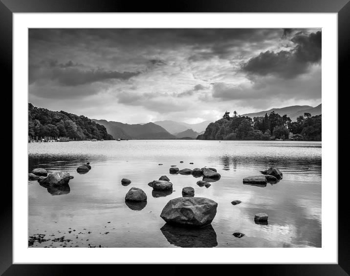 Derwent Water in the Lake District Framed Mounted Print by George Cairns