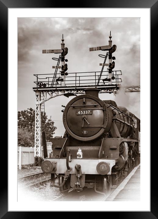 Full Steam Ahead Framed Mounted Print by George Cairns