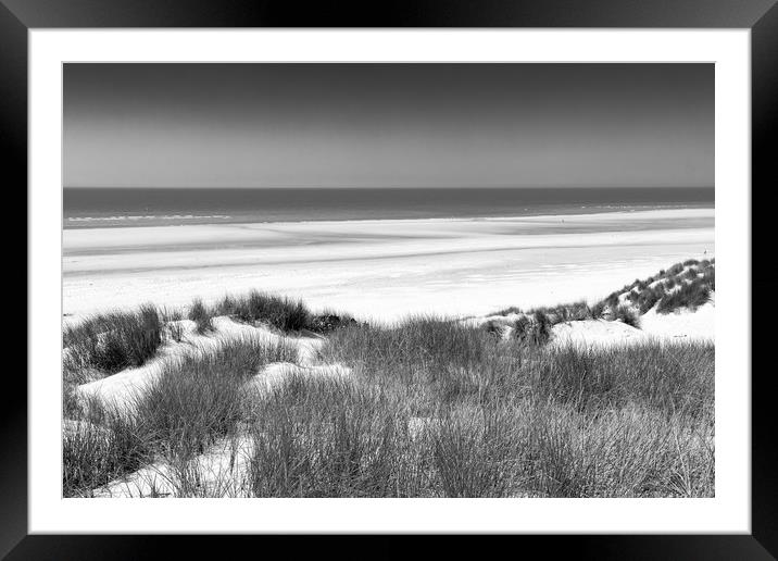 Sand, sea and sky Framed Mounted Print by George Cairns