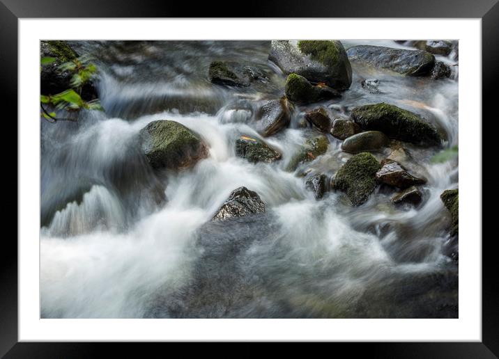 Soft Water Framed Mounted Print by Janette Hill