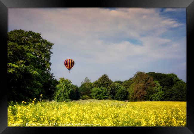 Durham Balloons Framed Print by John Carson