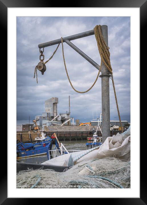 Whitstable Harbour Framed Mounted Print by Wayne Lytton