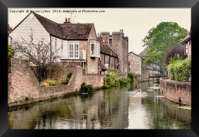 River Stour (canterbury, Kent, England) Framed Print by Wayne Lytton