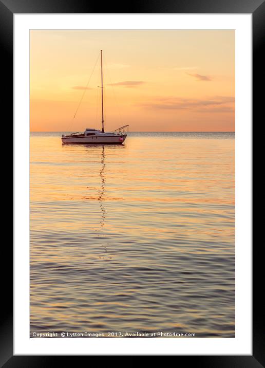 Lonely boat 2 Framed Mounted Print by Wayne Lytton