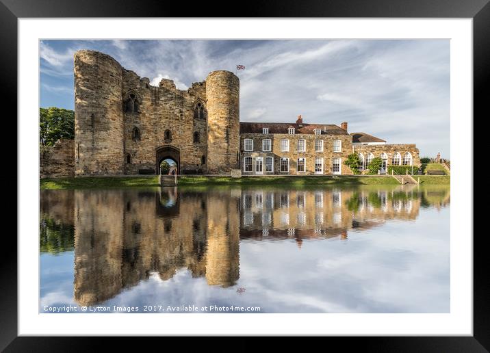Tonbridge Castle Reflections 2 Framed Mounted Print by Wayne Lytton