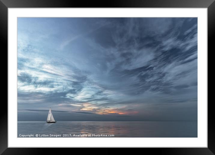 The Calm Before The Storm Framed Mounted Print by Wayne Lytton