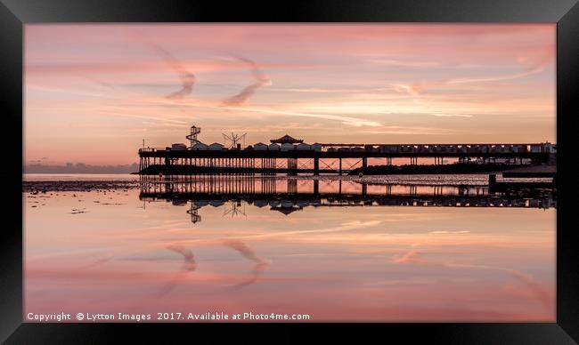 Herne Bay Pier Reflections Framed Print by Wayne Lytton