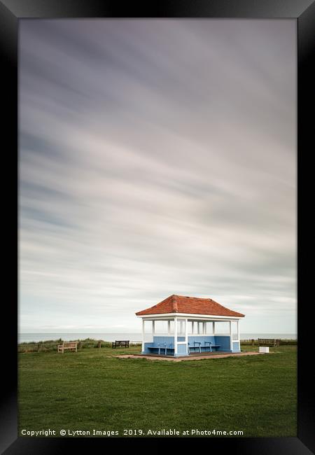 Kentish Beach Shelter Framed Print by Wayne Lytton