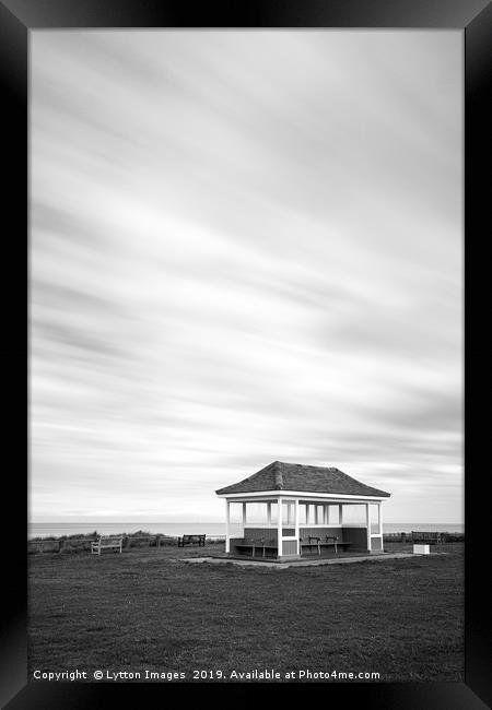 Kentish Beach Shelter Framed Print by Wayne Lytton