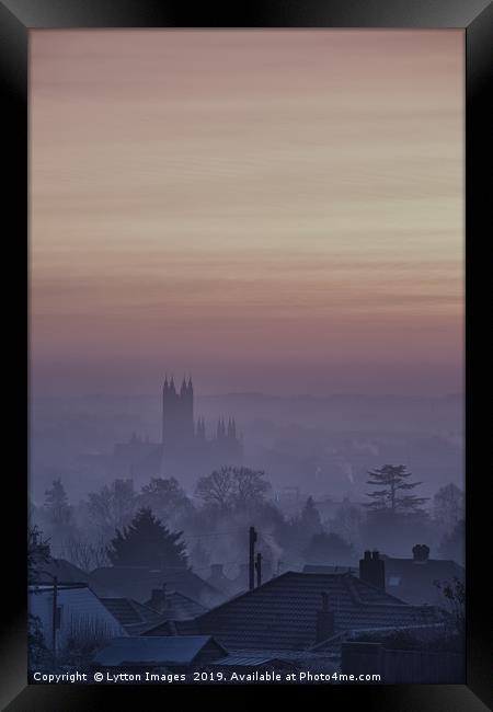 Twilight Canterbury Framed Print by Wayne Lytton