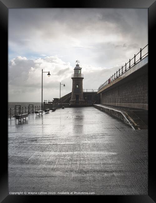 Folkestone Pier Framed Print by Wayne Lytton