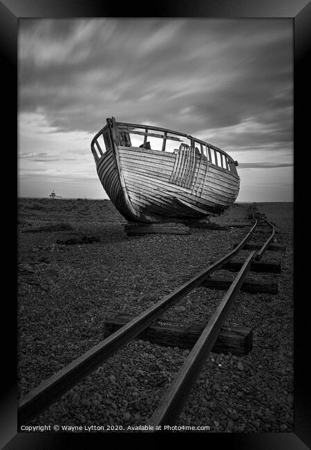 Retired and off the rails Framed Print by Wayne Lytton