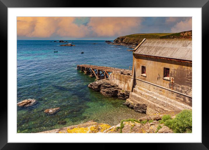  Lizard Point old lifeboat station Framed Mounted Print by Kevin Snelling