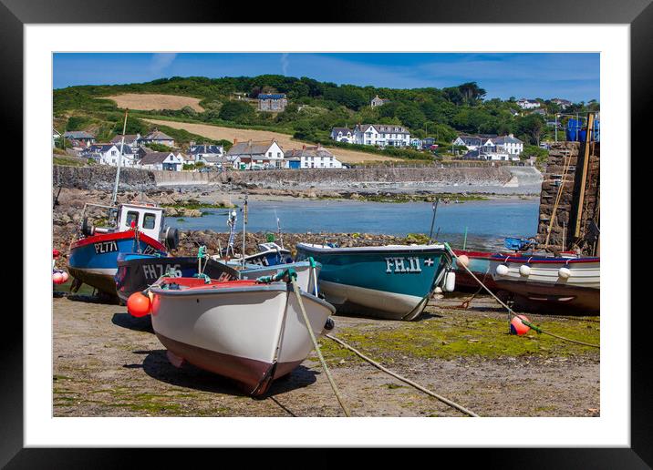 Serenity in Fowey Harbour Framed Mounted Print by Kevin Snelling
