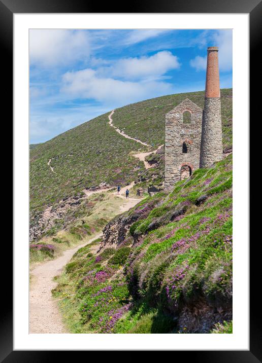 Majestic Tin Mine Ruins Framed Mounted Print by Kevin Snelling