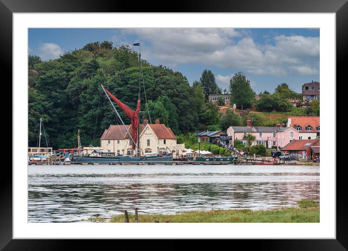 Serenity in Pin Mill Harbour Framed Mounted Print by Kevin Snelling