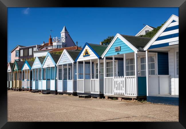 Southwold beach huts Framed Print by Kevin Snelling