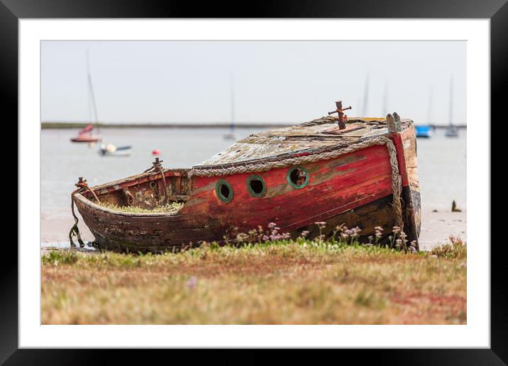 The old Boat Framed Mounted Print by Kevin Snelling