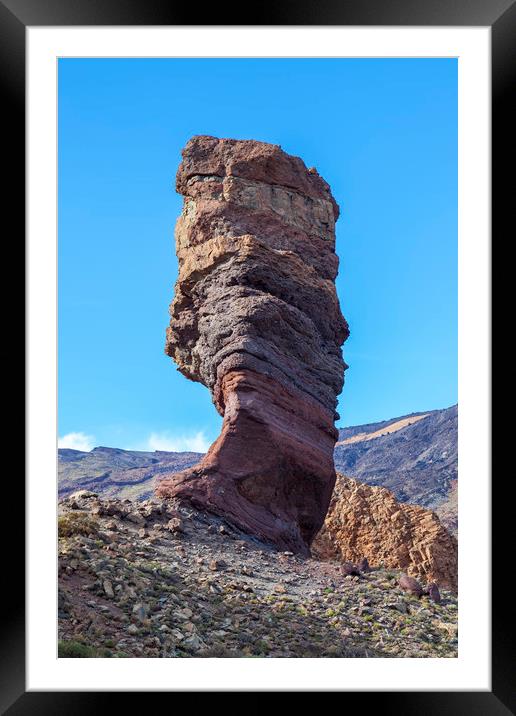 Majestic Teides Guardian Framed Mounted Print by Kevin Snelling