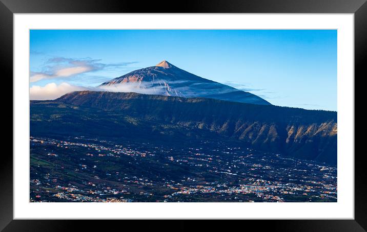 Majestic Sunrise over Mount Teide Framed Mounted Print by Kevin Snelling