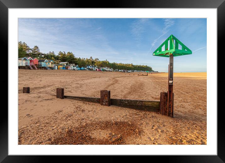 Low Tide Wells next the sea Framed Mounted Print by Kevin Snelling