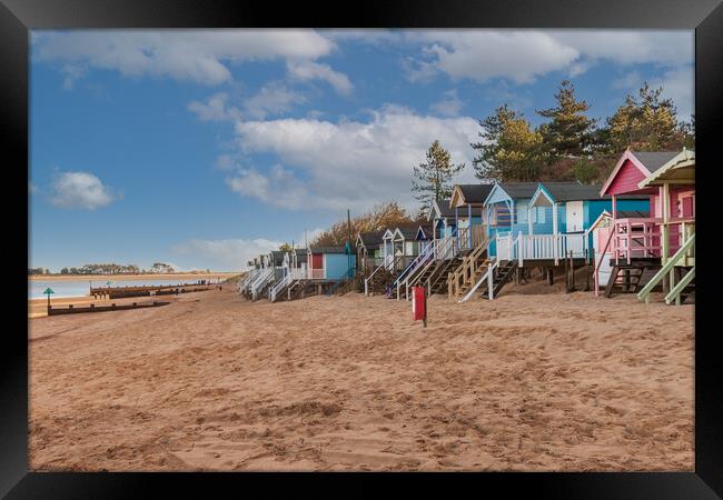Vivid Beach Huts at WellsnexttheSea Framed Print by Kevin Snelling