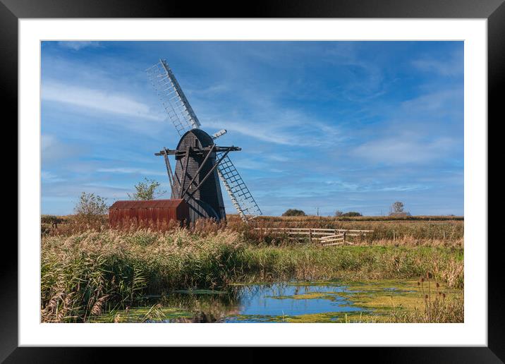 herringfleet windmill, Framed Mounted Print by Kevin Snelling