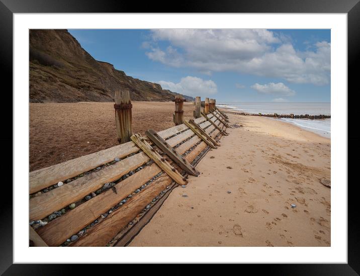Overstrand Beach Framed Mounted Print by Kevin Snelling