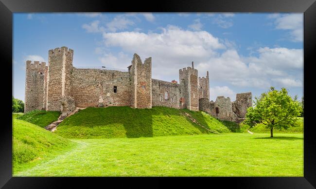 Majestic Fortress on British Landscape Framed Print by Kevin Snelling