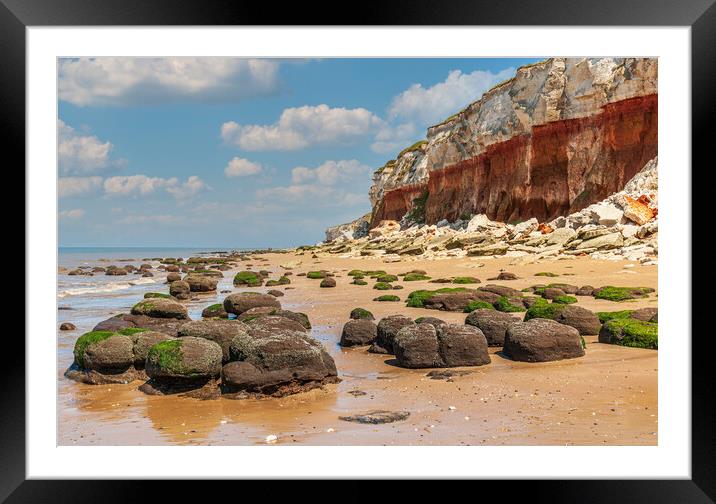 Hunstanton Cliffs Framed Mounted Print by Kevin Snelling