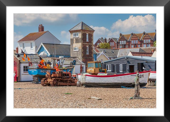 Aldeburgh Beach Framed Mounted Print by Kevin Snelling