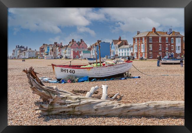Serenity on Aldeburgh Beach Framed Print by Kevin Snelling