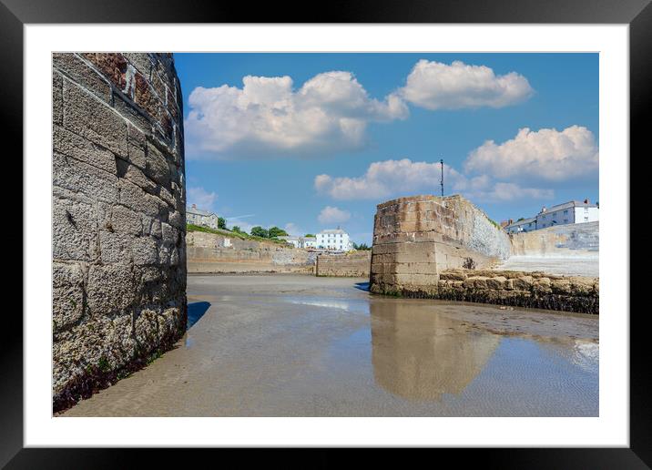 charlestown harbour cornwall Framed Mounted Print by Kevin Snelling