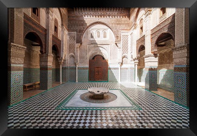 Serenity in Moroccan Architecture Framed Print by Kevin Snelling