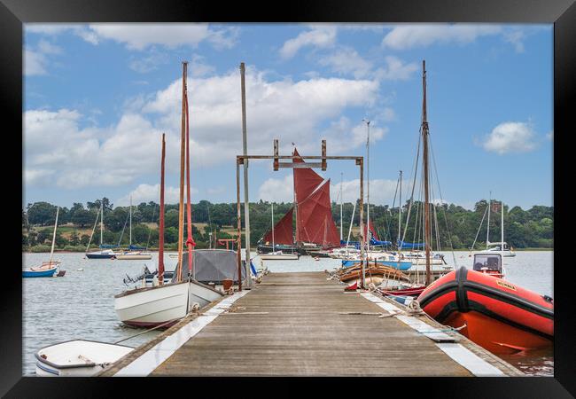 Captivating Pin Mill Harbour Framed Print by Kevin Snelling