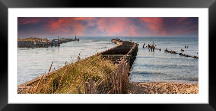 Serene Suffolk Coastline Framed Mounted Print by Kevin Snelling