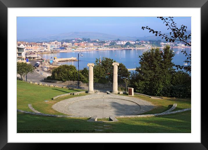  Prince Albert Gardens, Swanage  Framed Mounted Print by Chris Harris